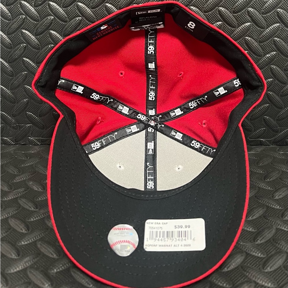 New‎ Era Washington Nationals Hat 59FIFTY Alternate 4 Authentic Fitted Size 8 - Picture 4 of 4